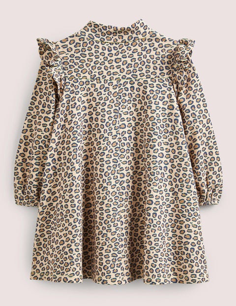 Roll Neck Midi Dress - Leopard | Boden US