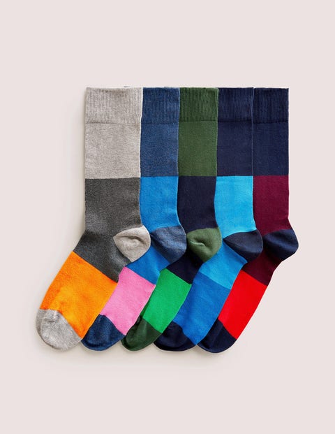 5 Pack Favourite Socks - Half and Half 