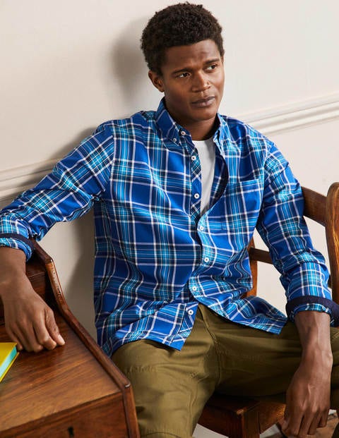 Casual Check Shirt - Regal Blue/ Blithe Check