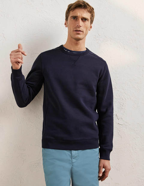 Supersoft Sweatshirt - Navy Blue | Boden UK