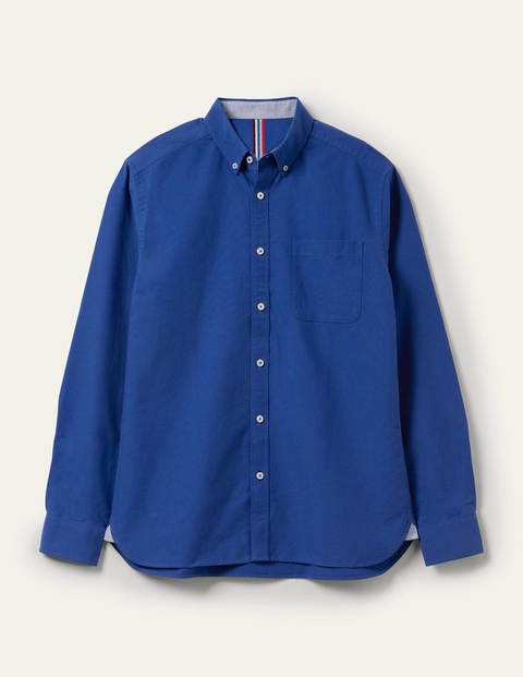 Button Down Oxford Shirt - Bright Blue | Boden UK