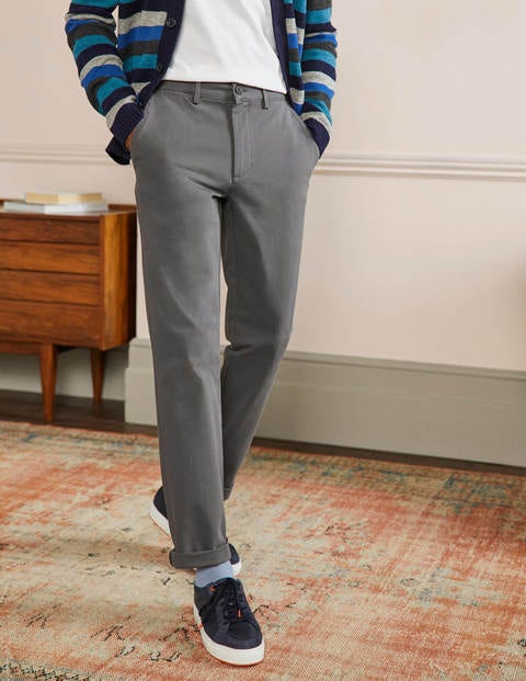 Straight Leg Chinos - London Grey | Boden US