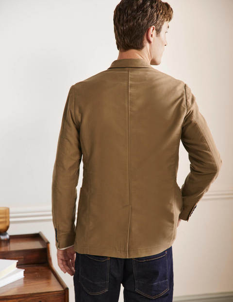 Classic Fit Moleskin Blazer - Otter