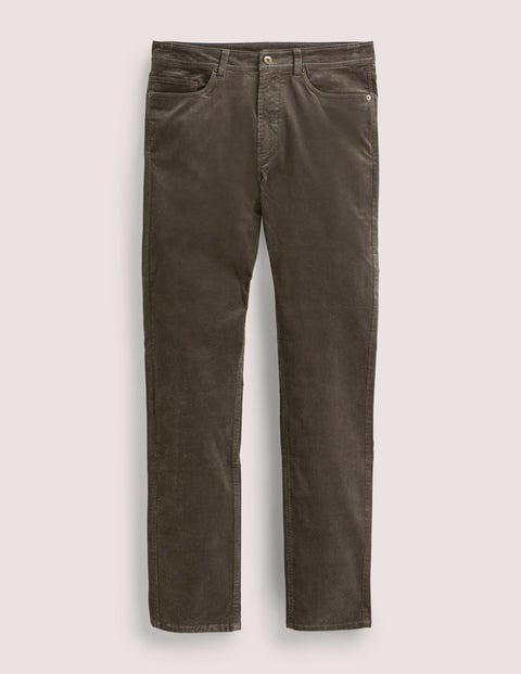 Pantalon en velours côtelé à cinq poches Homme Boden, Gris