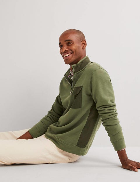 Pull homme avec empiecement coude sales