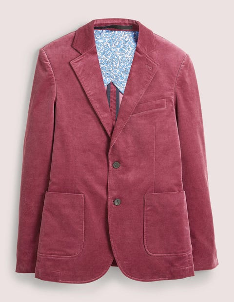 Classic Fit Cord Blazer Purple Men Boden