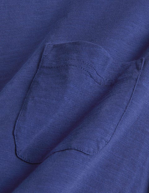 Laundered Slub T-Shirt - Space Blue | Boden UK