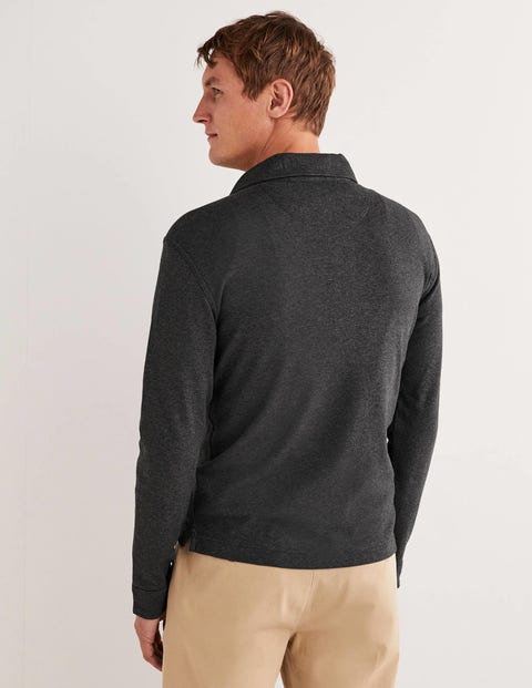 Jersey Boden Sleeve Long - Smart | Grey Marl Charcoal US Polo