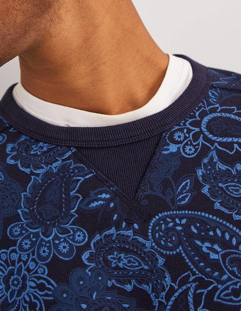 Paisley print sweatshirt clearance