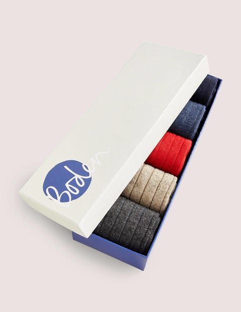 5 Pack Wool Boot Socks - Multi 