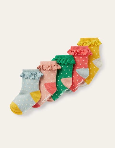 Frilly Socks 5 Pack - Multi