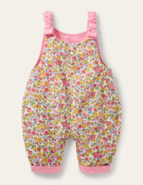 Pink Ditsy Floral Dungarees Bébé Boden, IVO