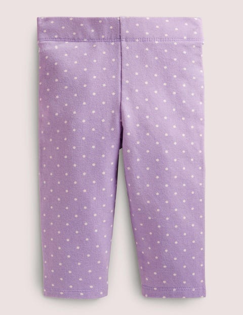 Cosy Leggings - Lilac Pin Spot