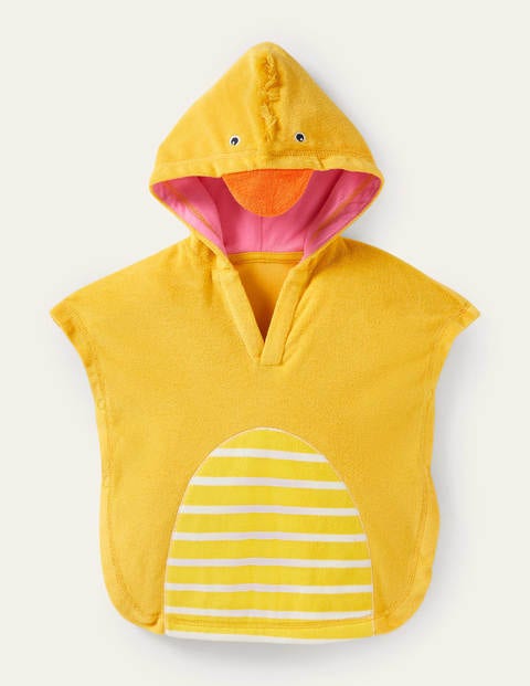 Poncho en éponge poussin Bébé Boden, YEL