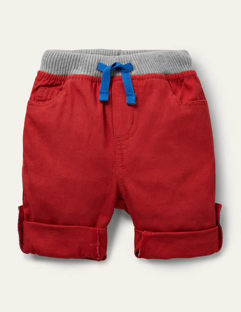 Boden Kids' Roll Up Pants Red Girls