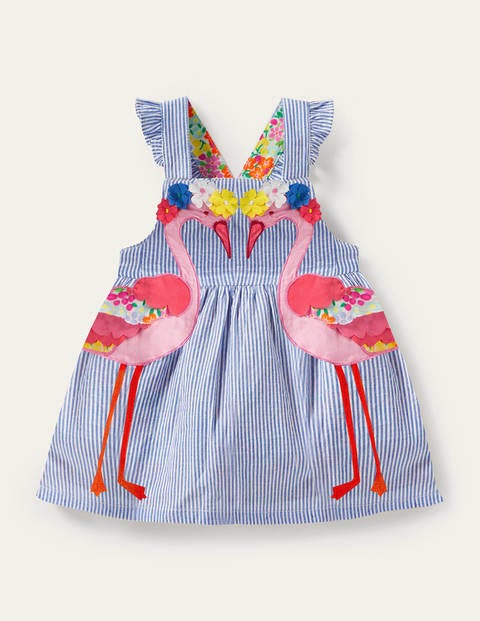 Dress Mini Boden 6-7 Flamingo Dress and Custom bundle