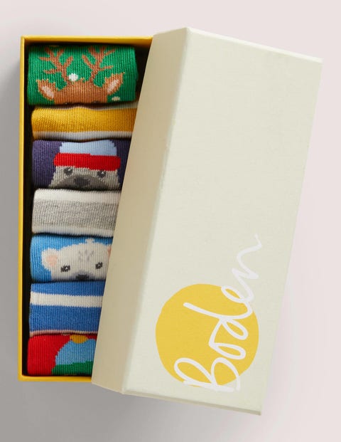 Socks 7 Pack (Baby Boys) - Winter Multi | Boden US