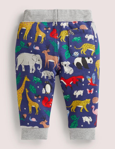 Jersey Printed Bottoms - College Navy Global Animals | Boden US