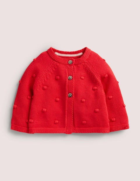 Cosy Bobble Cardigan - Rockabilly Red 