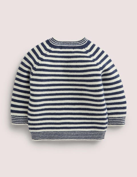 Navy and White Striped Cashmere Jumper - Starboard | Boden UK