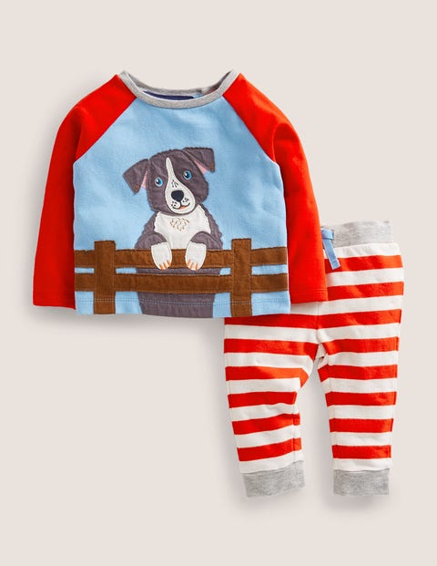 Applique Jersey Play Set Red Baby Boden