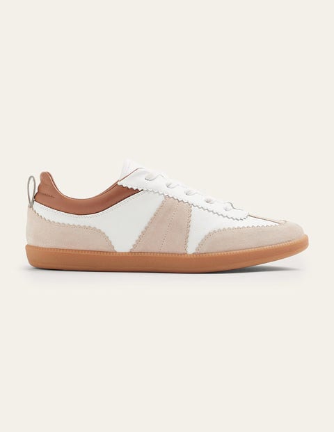 Retro Tennis Sneakers - White/Ecru | Boden US