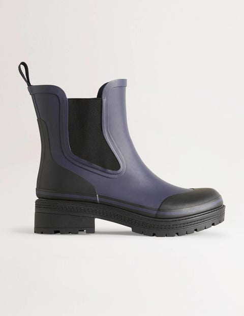 Chelsea Wellington Boots - Navy | Boden US