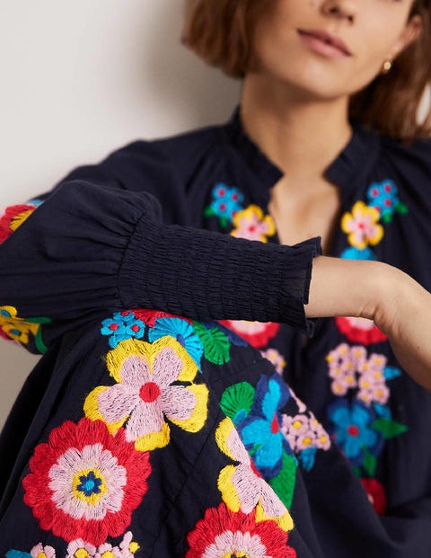 Mini boden embroidered deals floaty dress