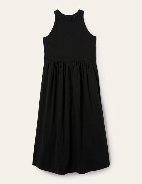 Sleeveless Jersey Midi Dress - Black | Boden UK