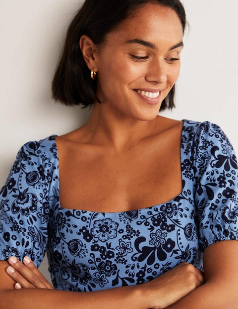 Short Sleeve Jersey Midi Dress 