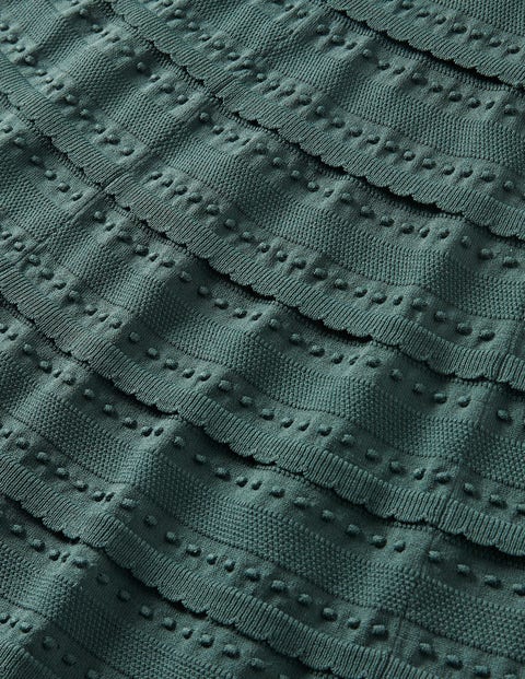 Detail Knitted Mini Dress Green Women Boden
