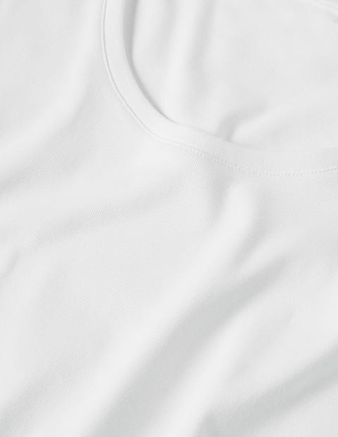 Essential Short Sleeve T-Shirt White Women Boden