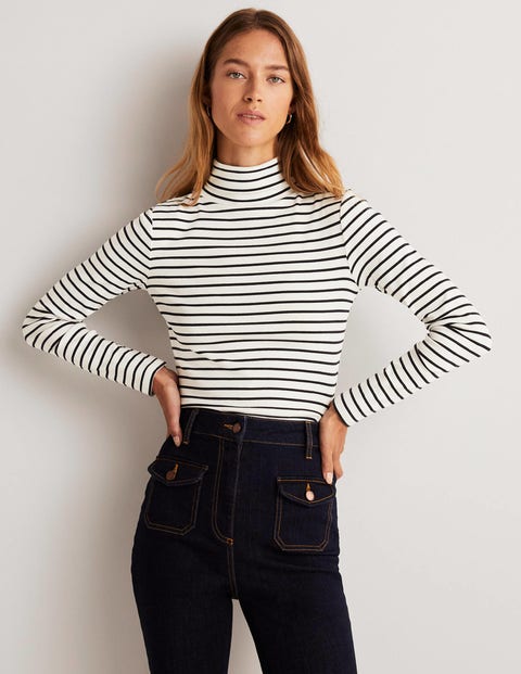 Essential Roll-neck Top - Black | Boden UK