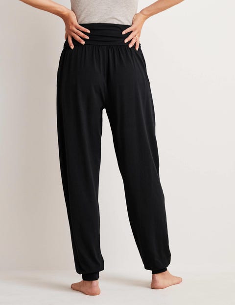 Hareem Jersey Joggers - Black