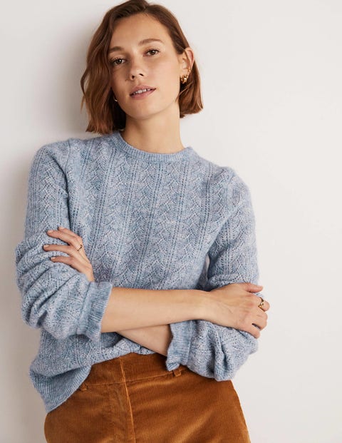 Fluffy Pointelle Sweater - Corporal 