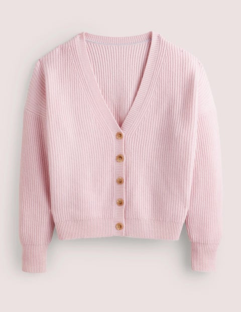 v-neck cashmere cardigan pink women boden