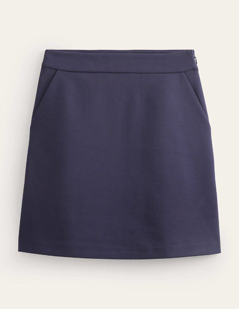 A-Line Mini US Black Jersey - | Skirt Boden