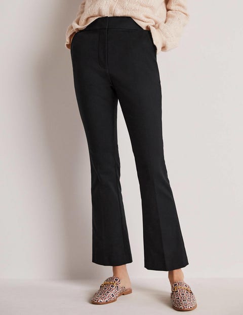 White Cropped Flare Trousers Trousers  PrettyLittleThing