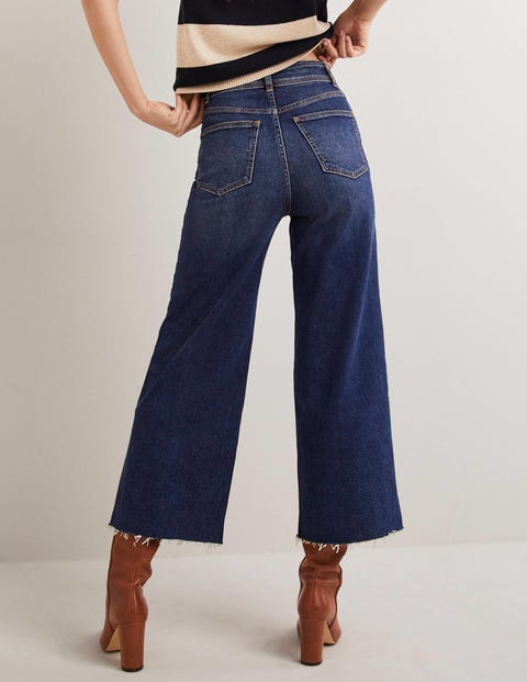 Boden Womens High Rise Wide Leg Jeans