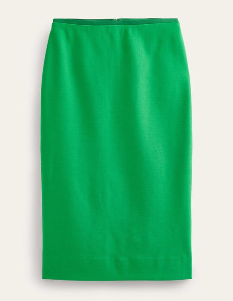 Hampshire Ponte Column Skirt Green Women Boden