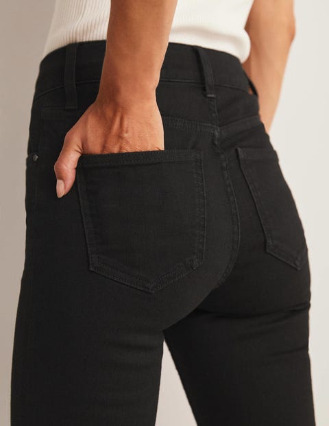 Slim Straight Jeans - Black | Boden US