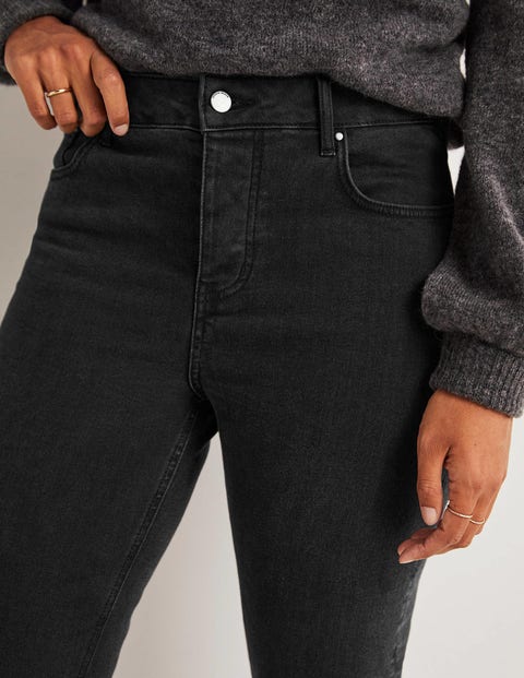 Relaxed Straight Jeans - Washed Black | Boden US