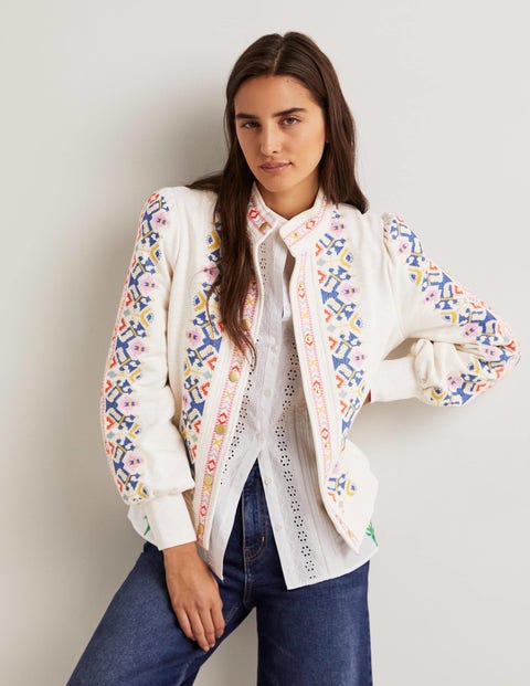 Boden Green Warwick Embroidered Jacket