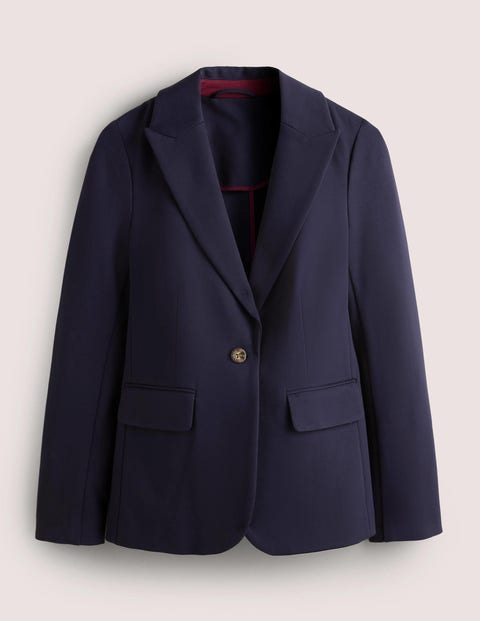 Boden Stretch Jersey Blazer Navy Women