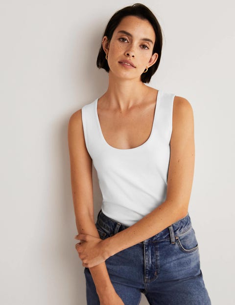 Double Layer Tank - White | Boden US