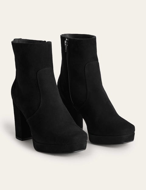 Platform Ankle Boot - Black