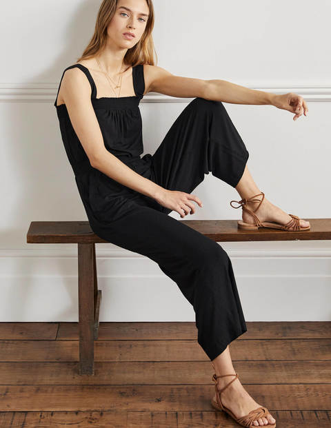 LONG STRAPPY JUMPSUIT - Black