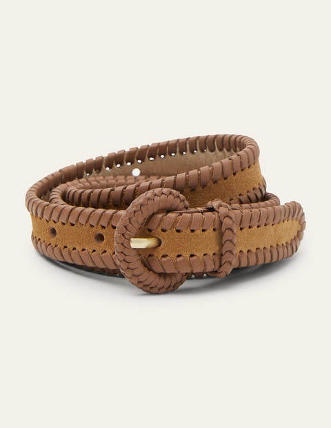 Skinny Woven Belt - Tan | Boden EU