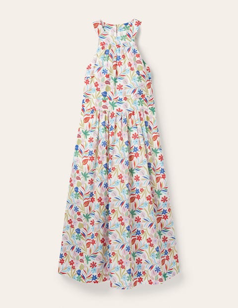Heidi Halterneck Midi Dress Multi Tropic Foliage