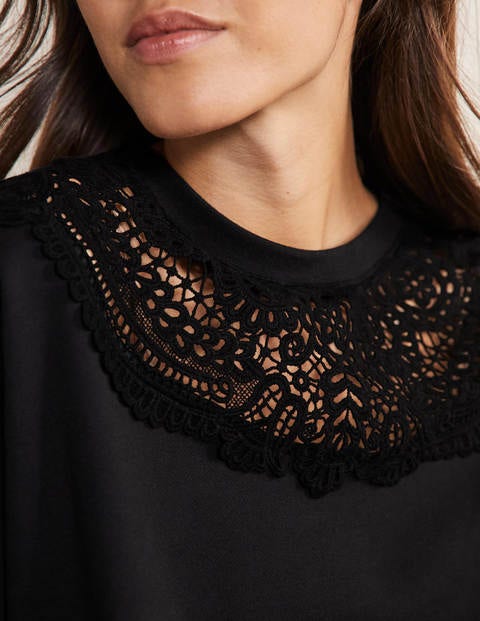 Interest Sweatshirt Black Boden UK